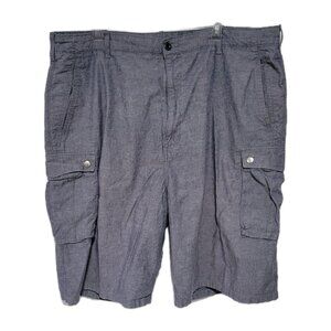 Levi's Cargo Shorts 42 Men's Blue White Label Chambray Denim